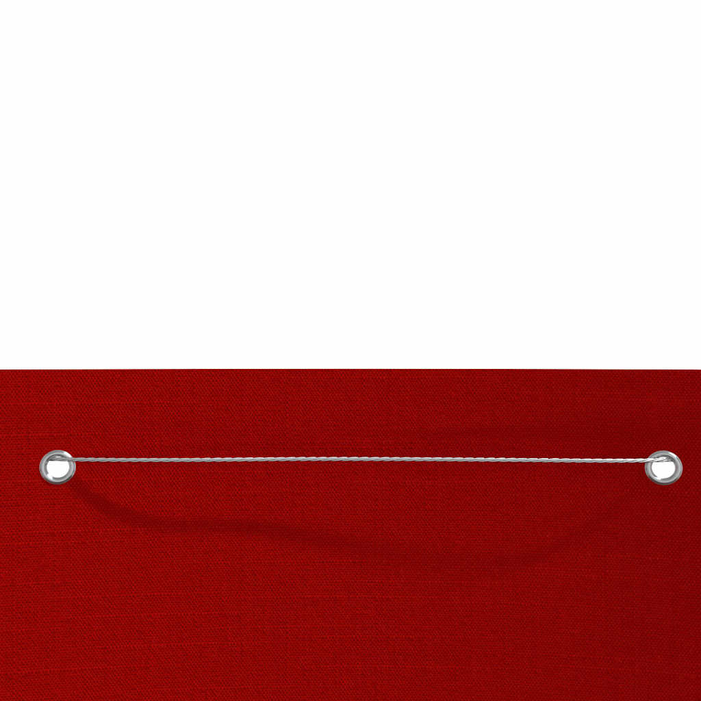 148543 vidaXL Balcony Screen Red 80x240 cm Oxford Fabric