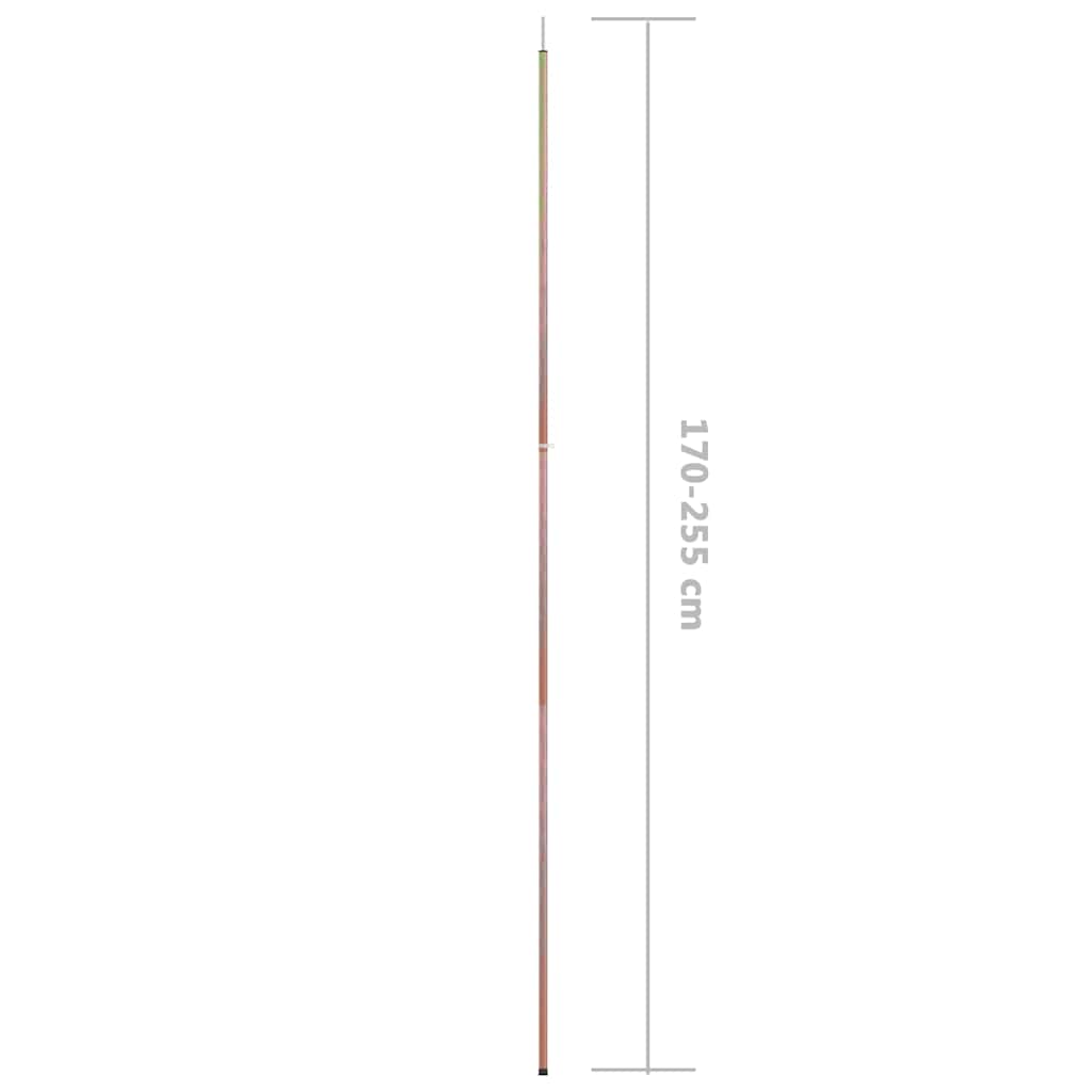 315216 vidaXL Telescopic Tent Pole with Length of 170-255 cm Galvanised Steel