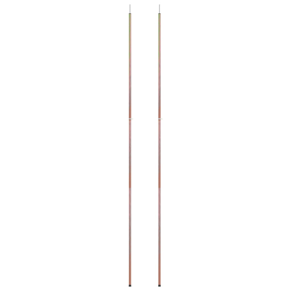 vidaXL Telescopic Tent Poles with Length of 170-255 cm 2 pcs Galvanised Steel
