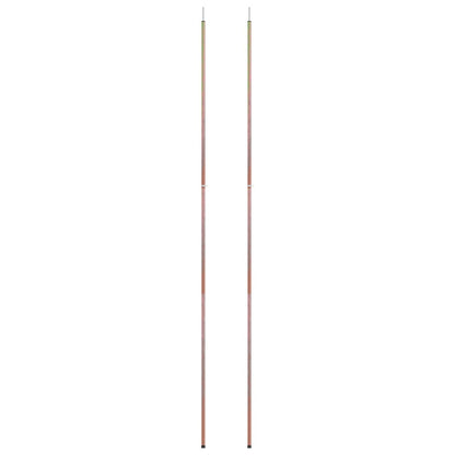 vidaXL Telescopic Tent Poles with Length of 170-255 cm 2 pcs Galvanised Steel