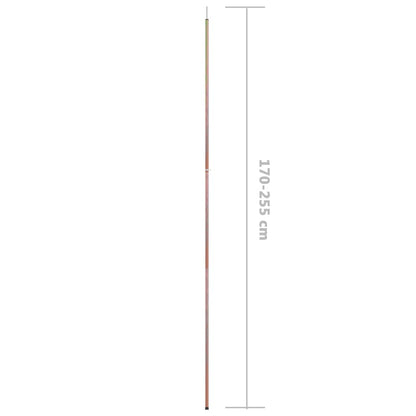 vidaXL Telescopic Tent Poles with Length of 170-255 cm 2 pcs Galvanised Steel