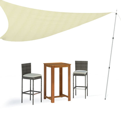vidaXL Telescopic Tarp Pole with Length of 102-260 cm Aluminum