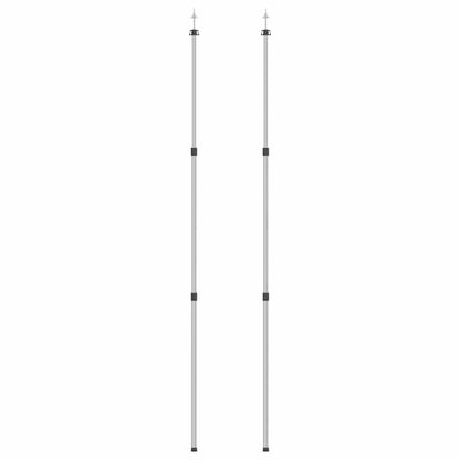 315219 vidaXL Telescopic Tarp Poles with Length of 102-260 cm 2 pcs Aluminum