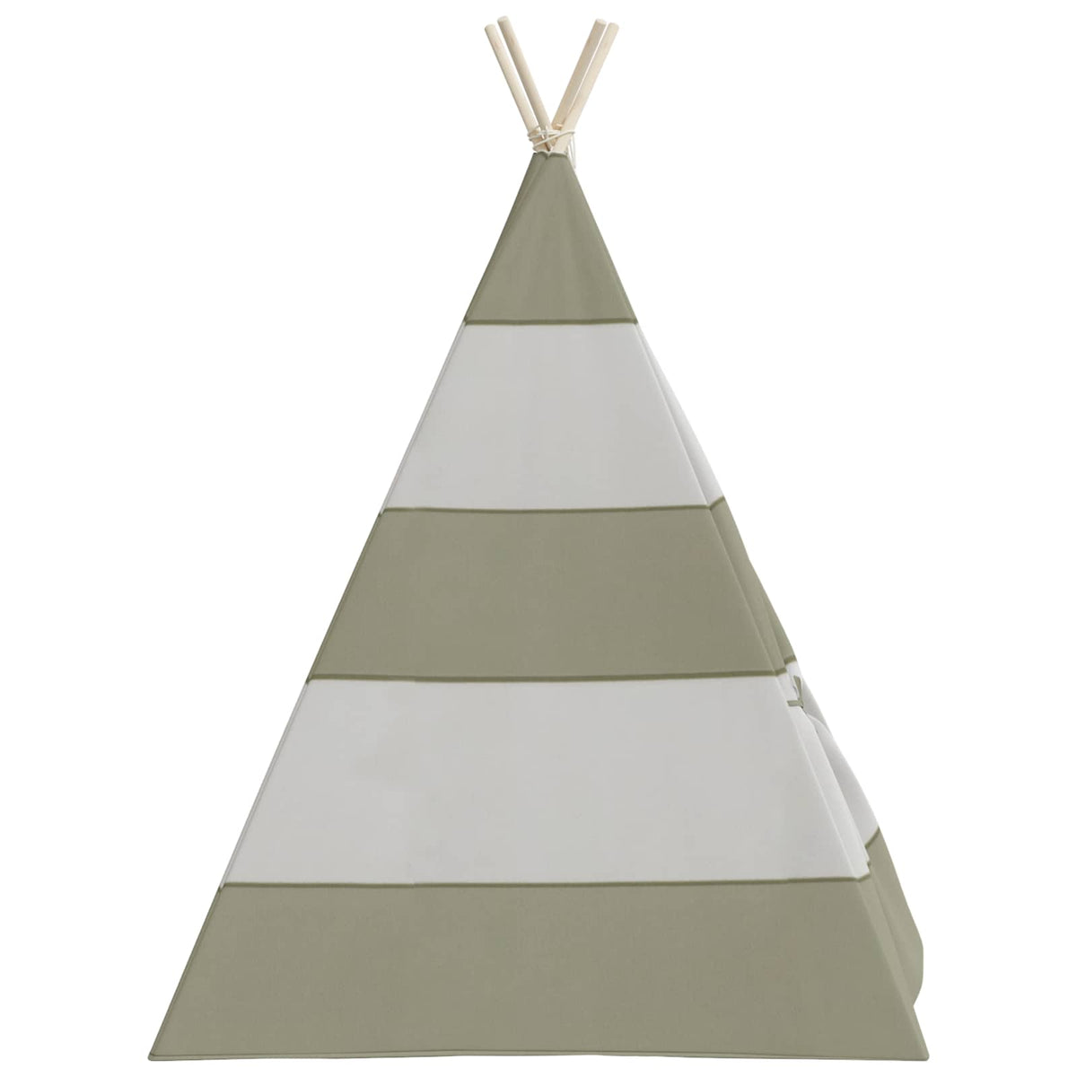 vidaXL Children Tent Grey and White 120 x 120 x 150 cm Solid pine wood