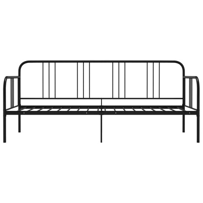 vidaXL Sofa Bed Frame | Black | Powder-coated metal | Single