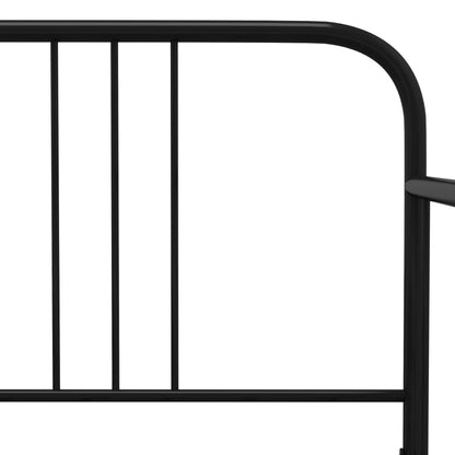 vidaXL Sofa Bed Frame | Black | Powder-coated metal | Single