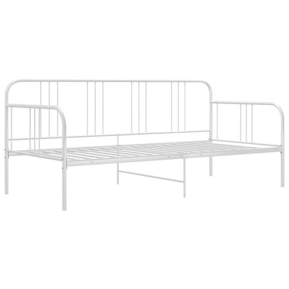 vidaXL Sofa Bed Frame | White | Metal | Single
