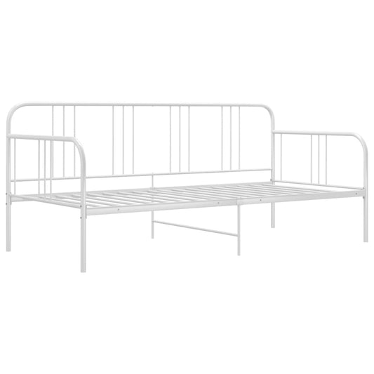 vidaXL Sofa Bed Frame | White | Metal | Single