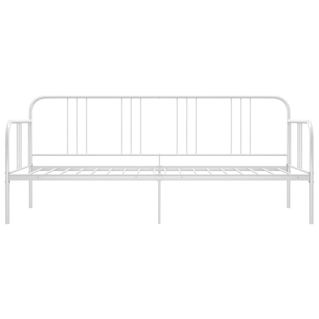 vidaXL Sofa Bed Frame | White | Metal | Single