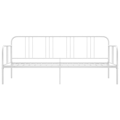 vidaXL Sofa Bed Frame | White | Metal | Single