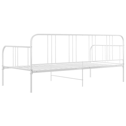 vidaXL Sofa Bed Frame | White | Metal | Single