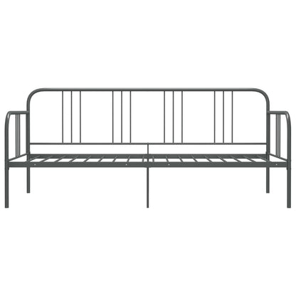 vidaXL Sofa Bed Frame | Grey | Powder-coated metal | 90x200 cm