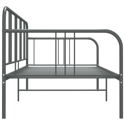 vidaXL Sofa Bed Frame | Grey | Powder-coated metal | 90x200 cm