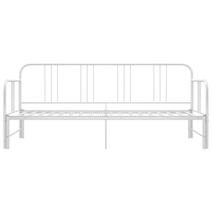 vidaXL Sofa Bed Frame | White | Metal | 200 x 90 cm mattress needed