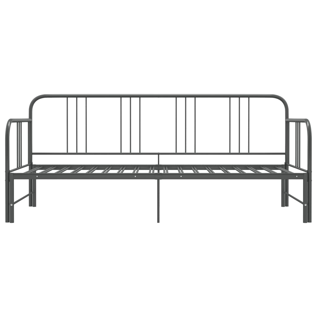 vidaXL Sofa Bed Frame | Grey | Powder-coated metal | 90x200cm
