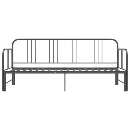 vidaXL Sofa Bed Frame | Grey | Powder-coated metal | 90x200cm