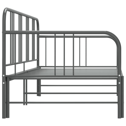 vidaXL Sofa Bed Frame | Grey | Powder-coated metal | 90x200cm