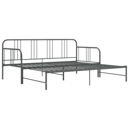 vidaXL Sofa Bed Frame | Grey | Powder-coated metal | 90x200cm