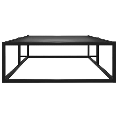 vidaXL Bed Frame without Mattress Black Metal 90x200 cm