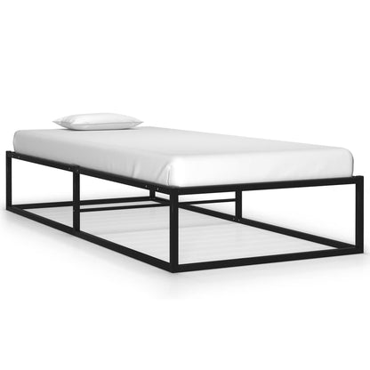 vidaXL Bed Frame | Black | Powder-coated metal | Single | Tough | Bed Frame