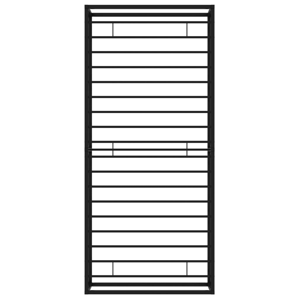 vidaXL Bed Frame | Black | Powder-coated metal | Single | Tough | Bed Frame