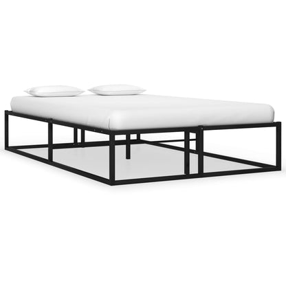 vidaXL Bed Frame | Black | Metal | 120x200 cm | Bed Frame | Rectangular | Modern