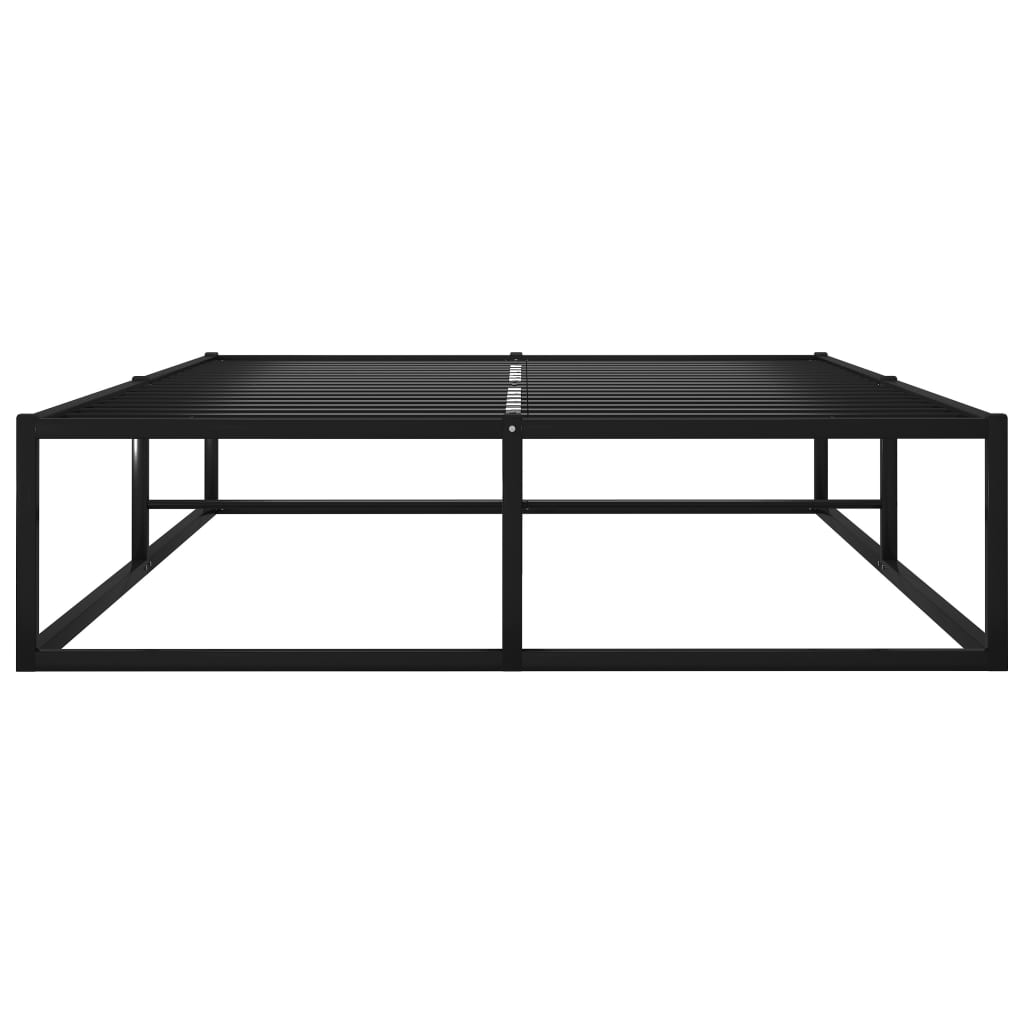 vidaXL Bed Frame | Black | Metal | 120x200 cm | Bed Frame | Rectangular | Modern