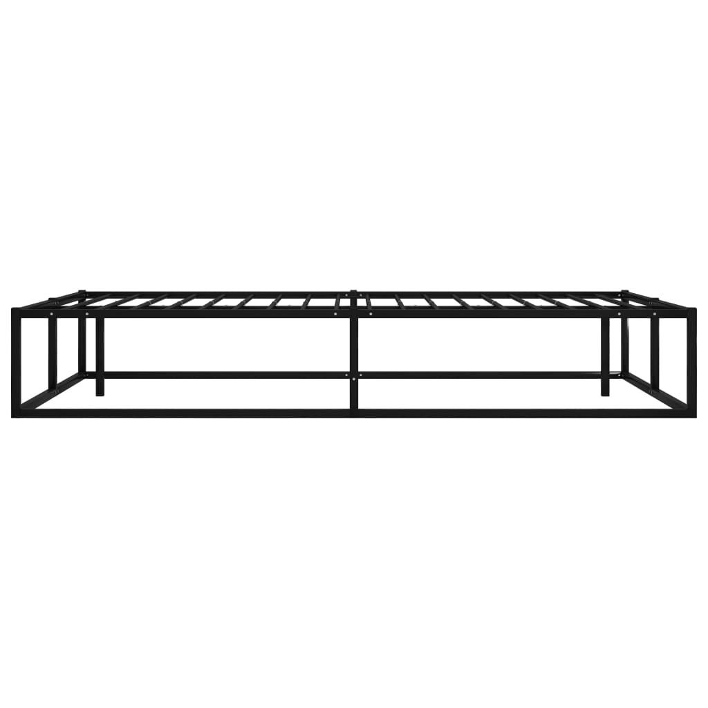 vidaXL Bed Frame | Black | Metal | 120x200 cm | Bed Frame | Rectangular | Modern
