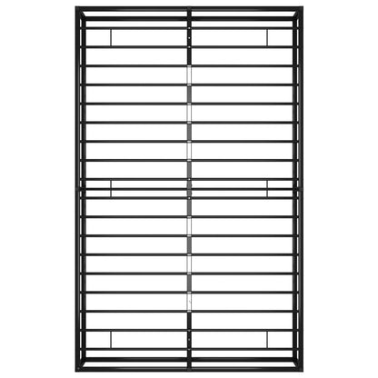 vidaXL Bed Frame without Mattress Black Metal 120x200 cm