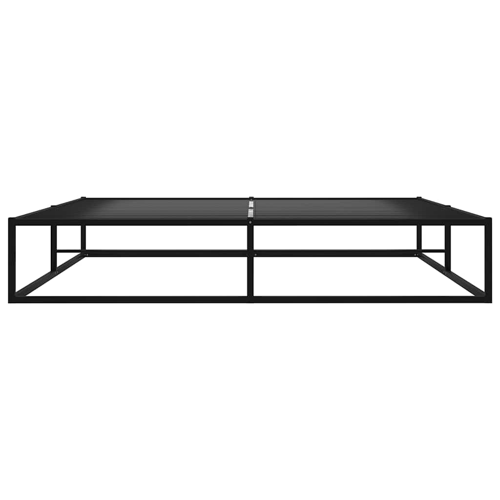 vidaXL Bed Frame | Black | Powder-coated metal | Double | Durable | Bed Frame