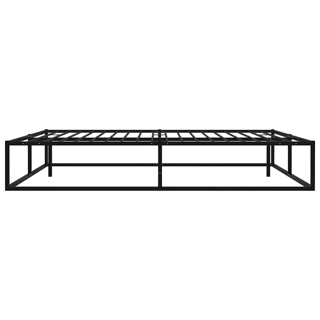 vidaXL Bed Frame | Black | Powder-coated metal | Double | Durable | Bed Frame