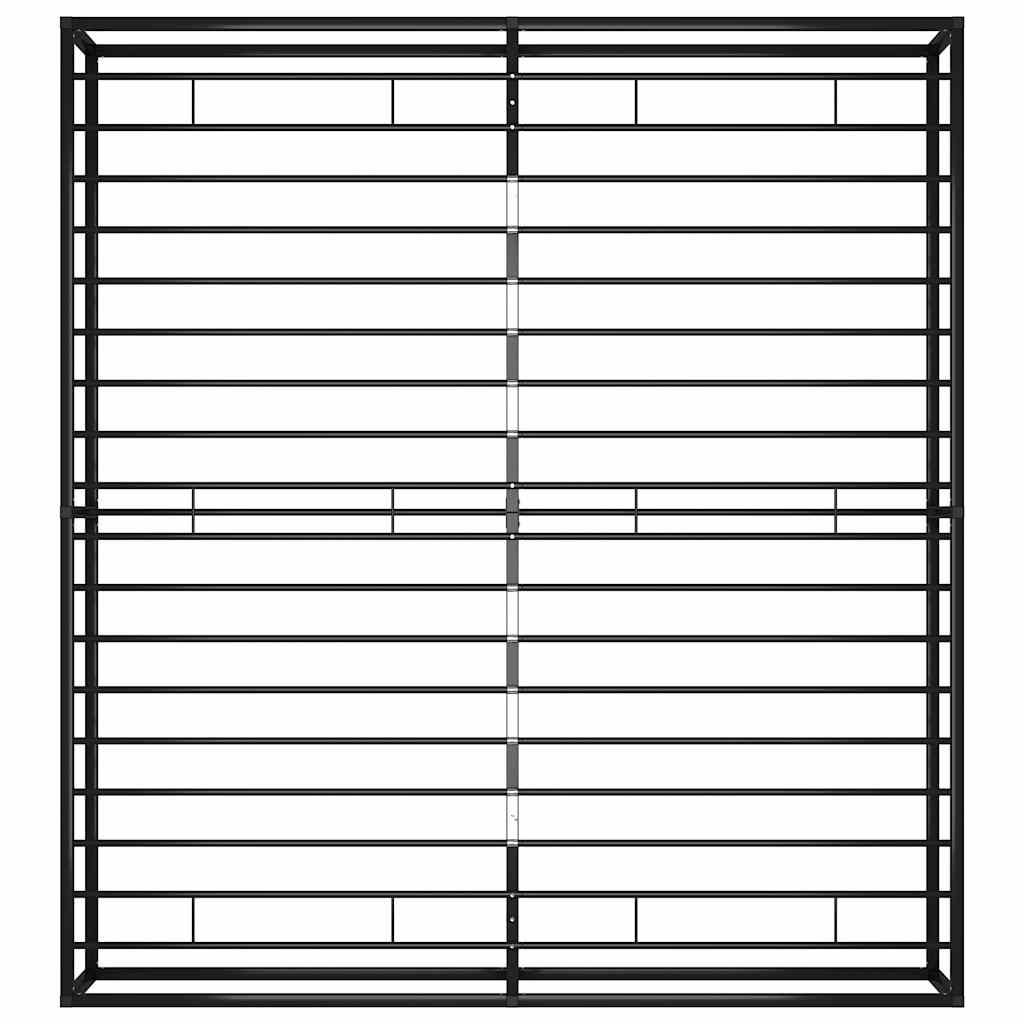 vidaXL Bed Frame | Black | Powder-coated metal | Double | Durable | Bed Frame