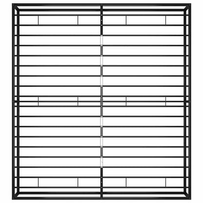vidaXL Bed Frame | Black | Powder-coated metal | Double | Durable | Bed Frame