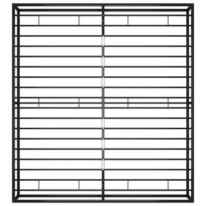 vidaXL Bed Frame | Black | Powder-coated metal | Super King | Durable