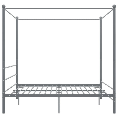 vidaXL Bed Frame | Grey | Powder-coated metal | Super King | Durable | Bed Frame