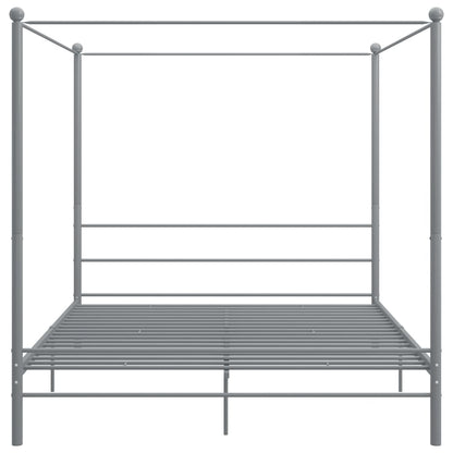 vidaXL Bed Frame | Grey | Powder-coated metal | Super King | Durable | Bed Frame
