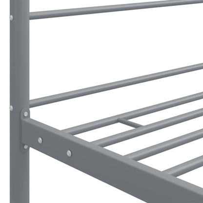 vidaXL Bed Frame | Grey | Powder-coated metal | Super King | Durable | Bed Frame