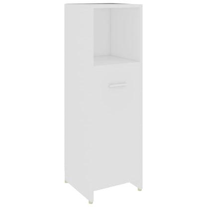 vidaXL 4 Piece Bathroom Furniture Set White Engineered Wood