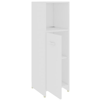 vidaXL 4 Piece Bathroom Furniture Set White Engineered Wood