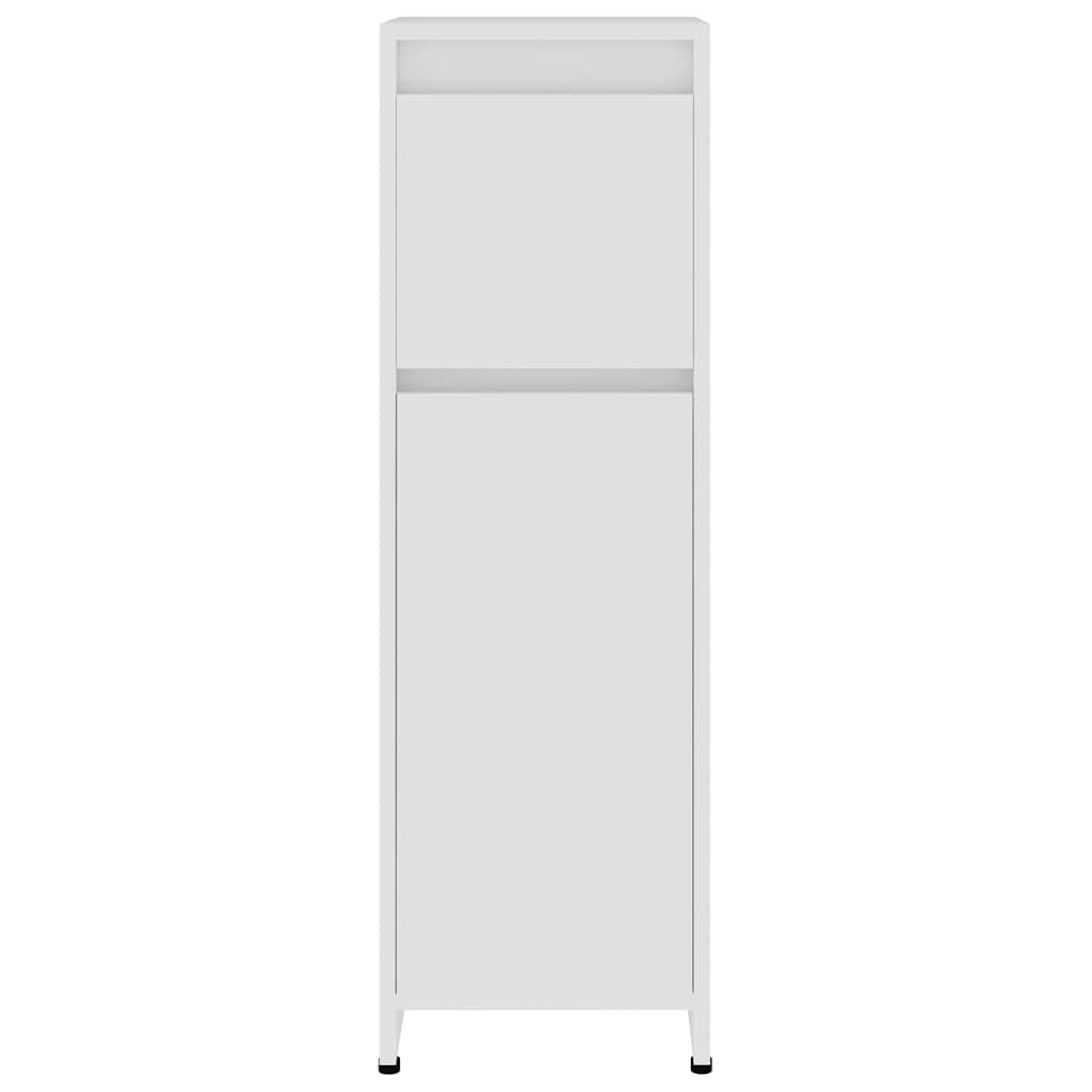 vidaXL 4 Piece Bathroom Furniture Set White Engineered Wood