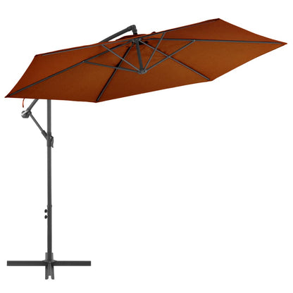 vidaXL Cantilever Garden Parasol | Terracotta | Polyester, Metal | Large