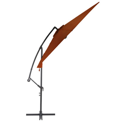 vidaXL Cantilever Garden Parasol | Terracotta | Polyester, Metal | Large