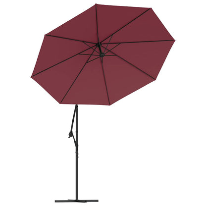 vidaXL Cantilever Garden Parasol | Wine Red | Polyester | Large