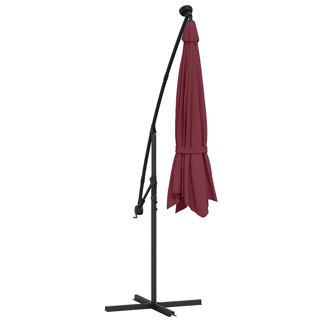 vidaXL Cantilever Garden Parasol | Wine Red | Polyester | Large