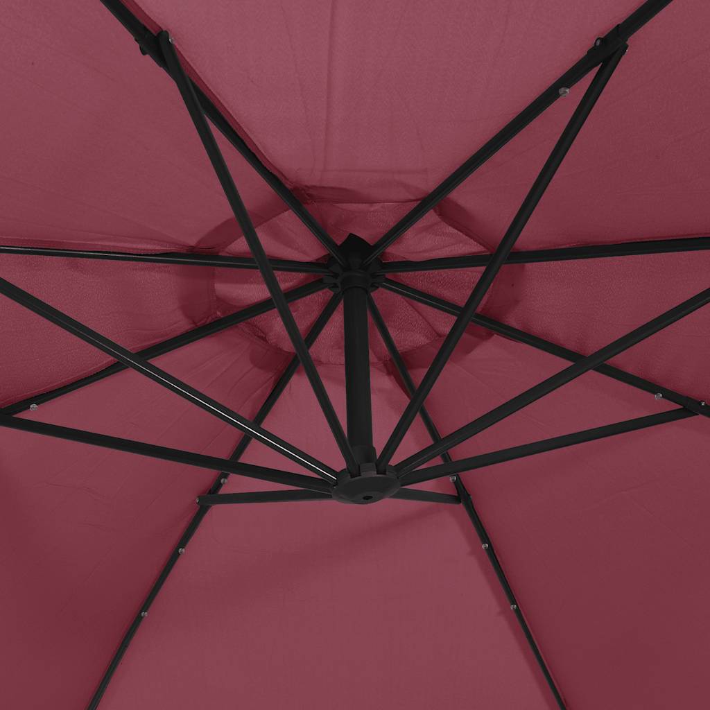 vidaXL Cantilever Garden Parasol | Wine Red | Polyester | Large