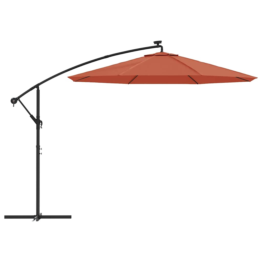 vidaXL Cantilever Garden Parasol | Terracotta | Polyester, Steel | Large