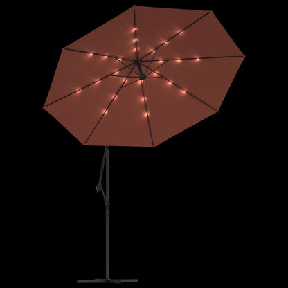 vidaXL Cantilever Garden Parasol | Terracotta | Polyester, Steel | Large