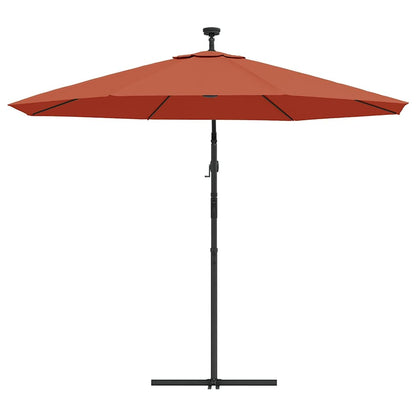 vidaXL Cantilever Garden Parasol | Terracotta | Polyester, Steel | Large