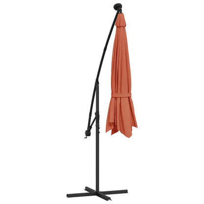 vidaXL Cantilever Garden Parasol | Terracotta | Polyester, Steel | Large