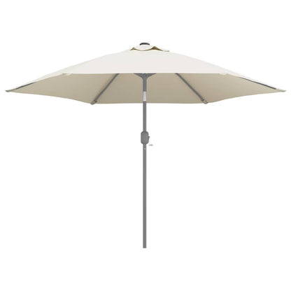 vidaXL Replacement Fabric for Outdoor Parasol Sand White 300 cm